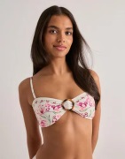 Malina - Pink - Viola Bamboo-ring Bandeau Biki