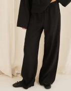 Nelly - Sort - Pull On Crinkled Pants