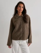 Only - Brun - Onlkelly Teddy Quilted Jacket Otw