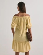 Only - Gul - Onlgoa Ss Linen Short Dress Cc Pnt