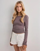 Nelly - Hvid - Colored Fringe Jeans Shorts