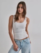 Vero Moda - Hvid - Vmnana Lace Tank Top Jrs Noos