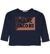 Little Marc Jacobs Bluse - Navy m. Palietter