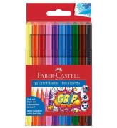 Faber-Castell Tuscher - Grip - 10 stk - Multifarvet