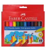 Faber-Castell Tuscher - Jumbo - 12 stk - Multifarvet