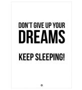 Citatplakat Plakat - B2 - DonÂ´t Give Up Your Dreams