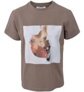 Hound T-shirt - Mocha m. Print