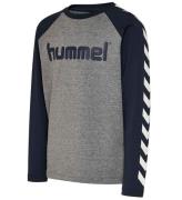 Hummel Bluse - hmlBoys - Navy/GrÃ¥meleret