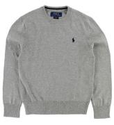 Polo Ralph Lauren Bluse - Strik - GrÃ¥meleret