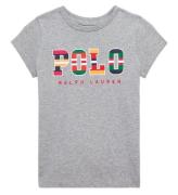 Polo Ralph Lauren T-Shirt - Andover - GrÃ¥meleret m. Print