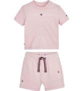 Tommy Hilfiger SÃ¦t - T-shirt/Shorts - Essential - Faint Pink
