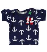 Freds World T-shirt - Navy m. Anker & slÃ¸jfe