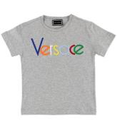 Young Versace T-shirt - GrÃ¥meleret m. Farver
