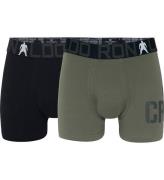 Ronaldo Boxershorts - 2-pak - Bambus - Sort/Army