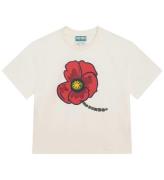 Kenzo T-shirt - Exclusive Edition - Creme/RÃ¸d m. Blomst