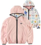 Fendi Kids Jakke - Vendbar - LyserÃ¸d/Hvid m. Print