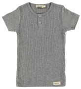 MarMar T-shirt - Rib - Modal - GrÃ¥meleret