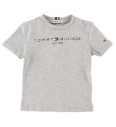 Tommy Hilfiger T-shirt - Essential - Organic - GrÃ¥meleret