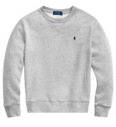 Polo Ralph Lauren Sweatshirt - GrÃ¥meleret m. Logo