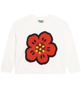 Kenzo Sweatshirt - Ivory/RÃ¸d m. Blomst