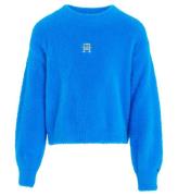 Tommy Hilfiger Bluse - Strik - Monogram Soft - Cerulean Aqua