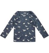 Petit by Sofie Schnoor Bluse - Rib - Navy m. Dinoer