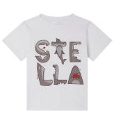 Stella McCartney Kids T-shirt - Hvid/GrÃ¥ m. Hajer