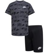 Nike ShortssÃ¦t - T-shirt/Shorts - Sort/GrÃ¥