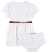 Tommy Hilfiger Kjole m. Bloomers - Broderie Combi - Hvid