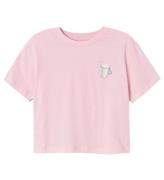 Name It T-Shirt - Crop - NkfSigga - Parfait Pink m. Kop