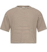 Sofie Schnoor T-shirt - Rib - Viskose - Feluca - Beige Striped