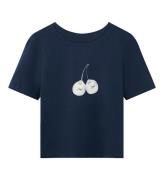 LMTD T-shirt - NlfFerry - Navy Blazer m. Kirsebær