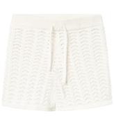 Lil' Atelier Shorts - Strik - NbfJohanna - Coconut Milk m. Hulmø