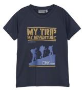 Color Kids T-shirt - Polyester - Total Eclipse m. Vandrere