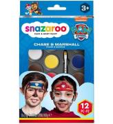 Snazaroo Ansigtsmaling - 8 Farver - Paw Patrol Chase & Marshall