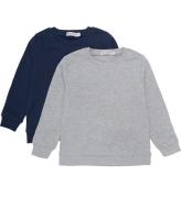 Minymo Sweatsshirt - 2-pak - Greymelange