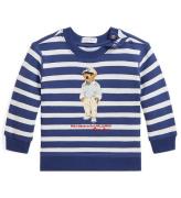 Polo Ralph Lauren Sweatshirt - Hemingway - Navy/Hvidstribet m. B