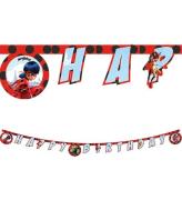 Decorata Party Happy Birthday Banner - Miraculous Ladybug