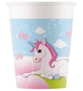 Decorata Party Papkrus - 8-pak - 200 ml - Unicorn