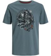 Jack & Jones T-Shirt - JjSkull - Goblin Blue