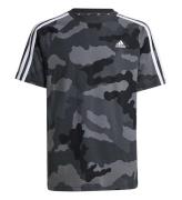 adidas Performance T-shirt - J BL Camo T - GrÃ¥/Sort