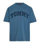 Tommy Hilfiger T-shirt - Varsity Embroidery - Aegean Sea