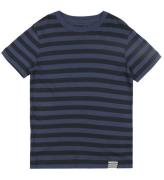 Mads NÃ¸rgaard T-shirt - Organic Midi Thorlino - Navy/Black