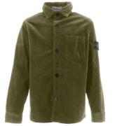 Stone Island Overshirt - FlÃ¸jl - Sage