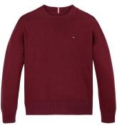 Tommy Hilfiger Bluse - Strik - Essential - Deep Rouge