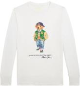 Polo Ralph Lauren Bluse - Hvid m. Bamse