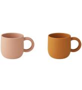 Liewood Kopper - Silikone - 2-Pak - Merce - Mustard/Dark Rose M