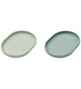 Liewood Tallerken - Anita - 2-pak - Silikone - Dusty Mint/Pepper