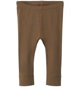 Name It Leggings - Rib - NbmNoe - Walnut