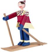 Kay Bojsen TrÃ¦figur - SkilÃ¸ber Datti - Pige 15,5 cm - BlÃ¥/Multi